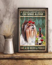 WOMAN ALSO NEEDS A YORKIE DOG 11x17 Poster lifestyle-poster-3
