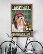 WOMAN ALSO NEEDS A YORKIE DOG 11x17 Poster lifestyle-poster-7