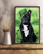 FRENCH BULLDOG PUPPY SHAMROCK PATRICK'S DAY 11x17 Poster lifestyle-poster-3