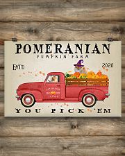 POMERANIAN DOG RED TRUCK PUMPKIN FARM 17x11 Poster poster-landscape-17x11-lifestyle-14