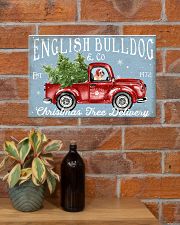 BULLDOG RED TRUCK CHRISTMAS 17x11 Poster poster-landscape-17x11-lifestyle-23