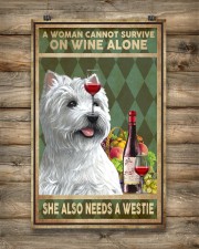WOMAN ALSO NEEDS A WEST HIGHLAND WHITE TERRIER DOG 11x17 Poster aos-poster-portrait-11x17-lifestyle-14