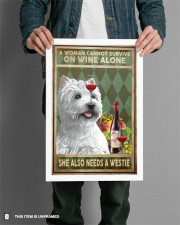 WOMAN ALSO NEEDS A WEST HIGHLAND WHITE TERRIER DOG 11x17 Poster aos-poster-portrait-11x17-lifestyle-28