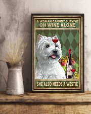 WOMAN ALSO NEEDS A WEST HIGHLAND WHITE TERRIER DOG 11x17 Poster lifestyle-poster-3