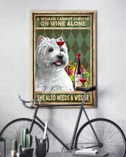 WOMAN ALSO NEEDS A WEST HIGHLAND WHITE TERRIER DOG 11x17 Poster lifestyle-poster-7