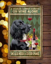 WOMAN ALSO NEEDS A COCKER SPANIEL DOG 11x17 Poster aos-poster-portrait-11x17-lifestyle-24