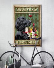 WOMAN ALSO NEEDS A COCKER SPANIEL DOG 11x17 Poster lifestyle-poster-7