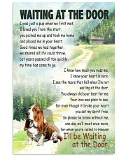 BASSET HOUND DOG WAITTING AT THE DOOR 11x17 Poster front