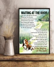 BASSET HOUND DOG WAITTING AT THE DOOR 11x17 Poster lifestyle-poster-3