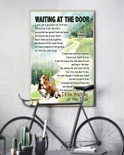 BASSET HOUND DOG WAITTING AT THE DOOR 11x17 Poster lifestyle-poster-7