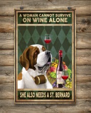 WOMAN ALSO NEEDS A SAINT BERNARD 11x17 Poster aos-poster-portrait-11x17-lifestyle-14