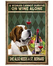 WOMAN ALSO NEEDS A SAINT BERNARD 11x17 Poster front