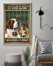 WOMAN ALSO NEEDS A SAINT BERNARD 11x17 Poster lifestyle-poster-1