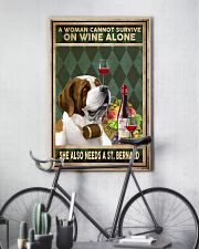 WOMAN ALSO NEEDS A SAINT BERNARD 11x17 Poster lifestyle-poster-7