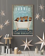 YORKSHIRE TERRIER PUPPIES ON BATH TUB 11x17 Poster lifestyle-holiday-poster-1