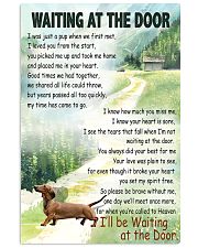 DACHSHUND DOG WAITING AT THE DOOR 11x17 Poster front