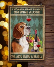 WOMAN ALSO NEEDS A BEAGLE DOG 11x17 Poster aos-poster-portrait-11x17-lifestyle-24