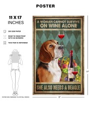WOMAN ALSO NEEDS A BEAGLE DOG 11x17 Poster aos-poster-portrait-11x17-lifestyle-37