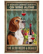 WOMAN ALSO NEEDS A BEAGLE DOG 11x17 Poster front