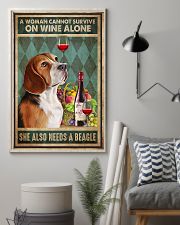 WOMAN ALSO NEEDS A BEAGLE DOG 11x17 Poster lifestyle-poster-1