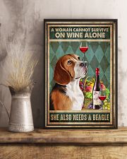 WOMAN ALSO NEEDS A BEAGLE DOG 11x17 Poster lifestyle-poster-3