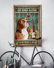 WOMAN ALSO NEEDS A BEAGLE DOG 11x17 Poster lifestyle-poster-7