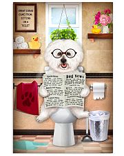 BICHON FRISE PUPPY ON THE TOILET 11x17 Poster front