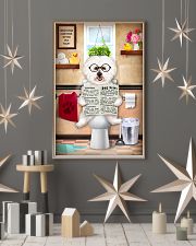 BICHON FRISE PUPPY ON THE TOILET 11x17 Poster lifestyle-holiday-poster-1