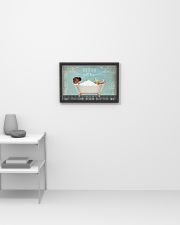BOXER PUPPY SITTING ON A BATH SOAP 17x11 Poster poster-landscape-17x11-lifestyle-04