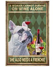WOMAN ALSO NEEDS A FRENCH BULLDOG 11x17 Poster front