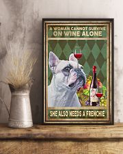 WOMAN ALSO NEEDS A FRENCH BULLDOG 11x17 Poster lifestyle-poster-3