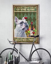 WOMAN ALSO NEEDS A FRENCH BULLDOG 11x17 Poster lifestyle-poster-7