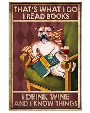 STAFFORDSHIRE DOG READ BOOK DRINK AND KNOW THINGS 11x17 Poster front