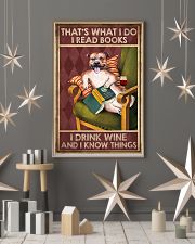 STAFFORDSHIRE DOG READ BOOK DRINK AND KNOW THINGS 11x17 Poster lifestyle-holiday-poster-1