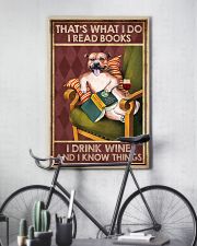 STAFFORDSHIRE DOG READ BOOK DRINK AND KNOW THINGS 11x17 Poster lifestyle-poster-7