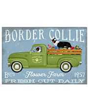 BORDER COLLIE PUPPIES DRIVE FLOWER TRUCK 17x11 Poster front