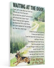 GERMAN SHEPHERD DOG WAITTING AT THE DOOR Gallery Wrapped Canvas Prints tile