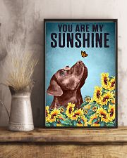 CHOCOLATE LABRADOR DOG YOU ARE MY SUNSHINE 11x17 Poster lifestyle-poster-3
