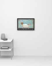 PITBULL TERRIER ON BATH TUB 17x11 Poster poster-landscape-17x11-lifestyle-04
