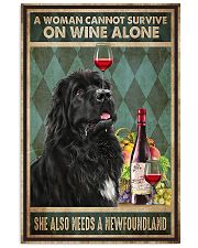 WOMAN ALSO NEEDS A NEWFOUNDLAND DOG 11x17 Poster front