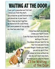 BULLDOG WAITING AT THE DOOR 11x17 Poster front