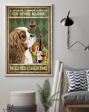WOMAN ALSO NEEDS A CAVALIER SPANIEL DOG 11x17 Poster lifestyle-poster-1