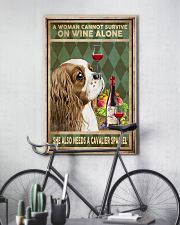 WOMAN ALSO NEEDS A CAVALIER SPANIEL DOG 11x17 Poster lifestyle-poster-7