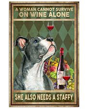 WOMAN ALSO NEEDS A STAFFORDSHIRE BULL TERRIER 11x17 Poster front