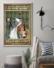 WOMAN ALSO NEEDS A STAFFORDSHIRE BULL TERRIER 11x17 Poster lifestyle-poster-1