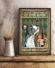 WOMAN ALSO NEEDS A STAFFORDSHIRE BULL TERRIER 11x17 Poster lifestyle-poster-3