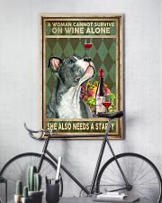 WOMAN ALSO NEEDS A STAFFORDSHIRE BULL TERRIER 11x17 Poster lifestyle-poster-7