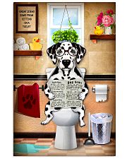 DALAMATIAN PUPPY SITTING ON A TOILET 11x17 Poster front