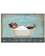 YORKSHIRE TERRIER PUPPY RELAX ON BATH TUB 17x11 Poster front