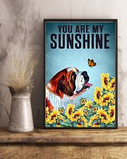 SAINT BERNARD DOG YOU ARE MY SUNSHINE 11x17 Poster lifestyle-poster-3